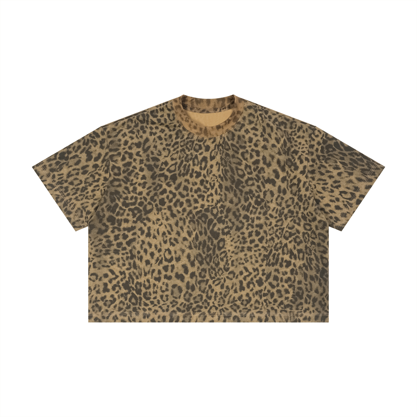 Leopard Print Boxy Tee