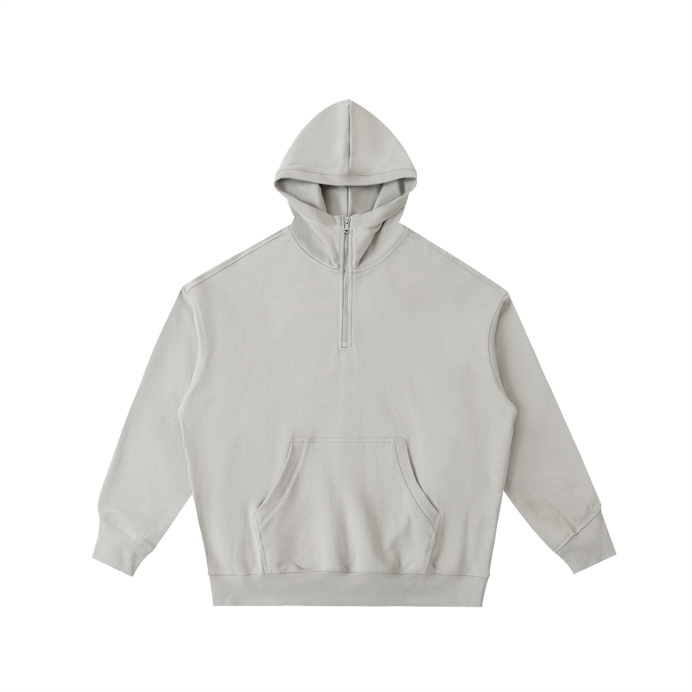 Big Hood Half Zip Fleece Hoodie