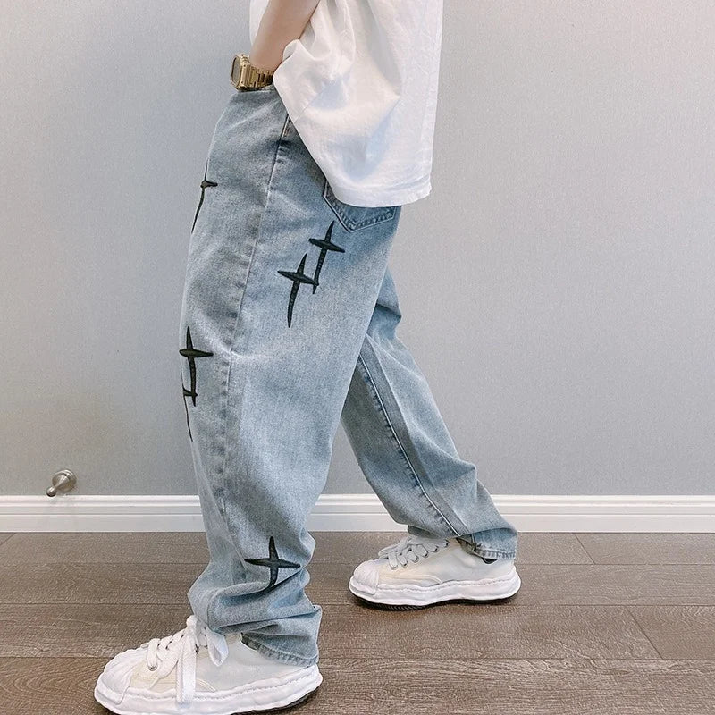 Black Crosses Jeans