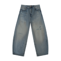 Distressed Barrel Leg Jeans