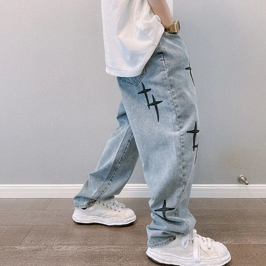 Black Crosses Jeans