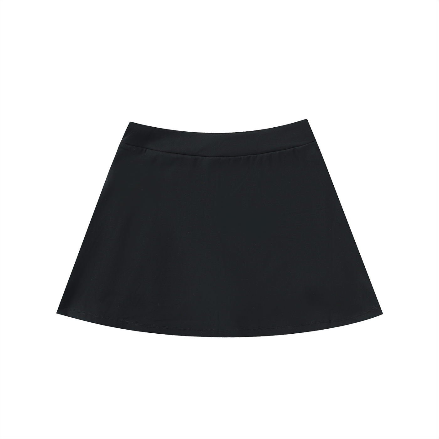 High Waist Pocketed A-Line Mini Skirt