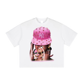 Pink NY Hat Character Tee