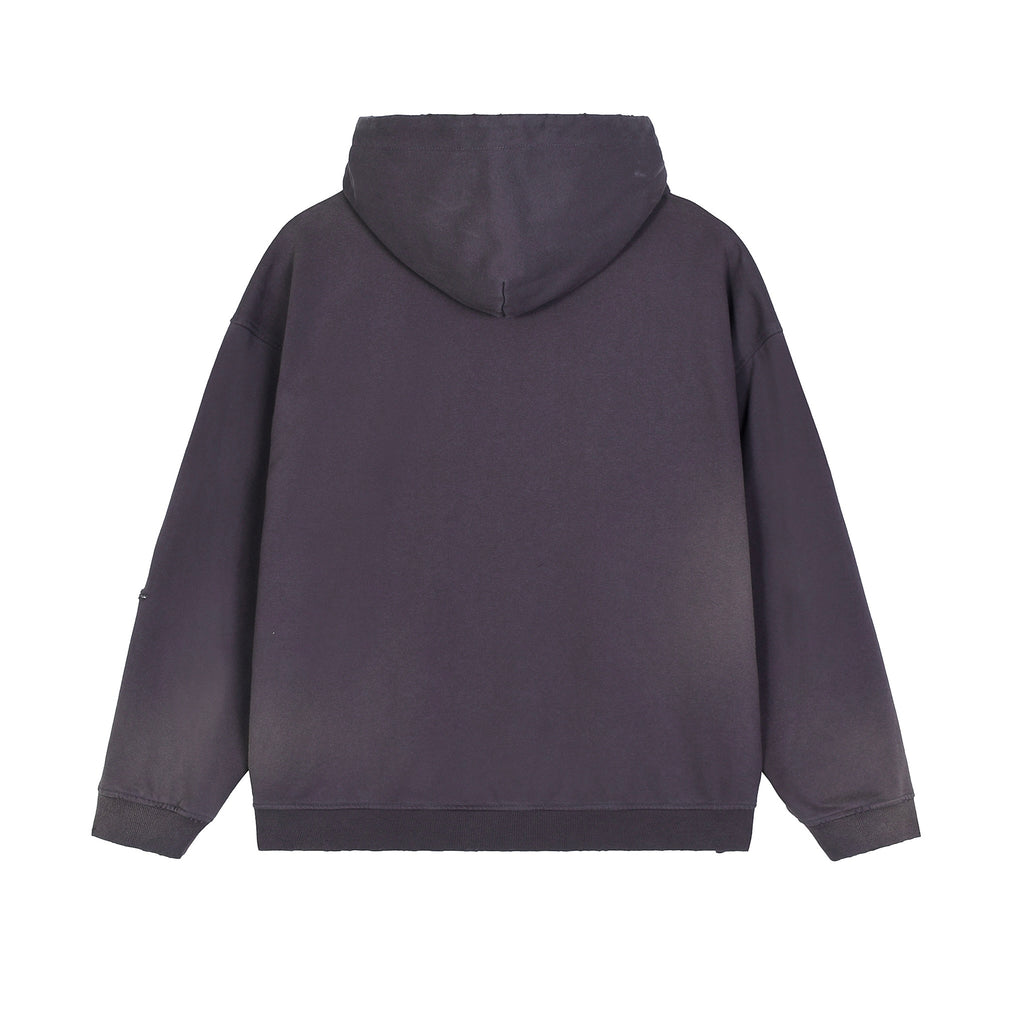 Frayed Fleece Hoodie