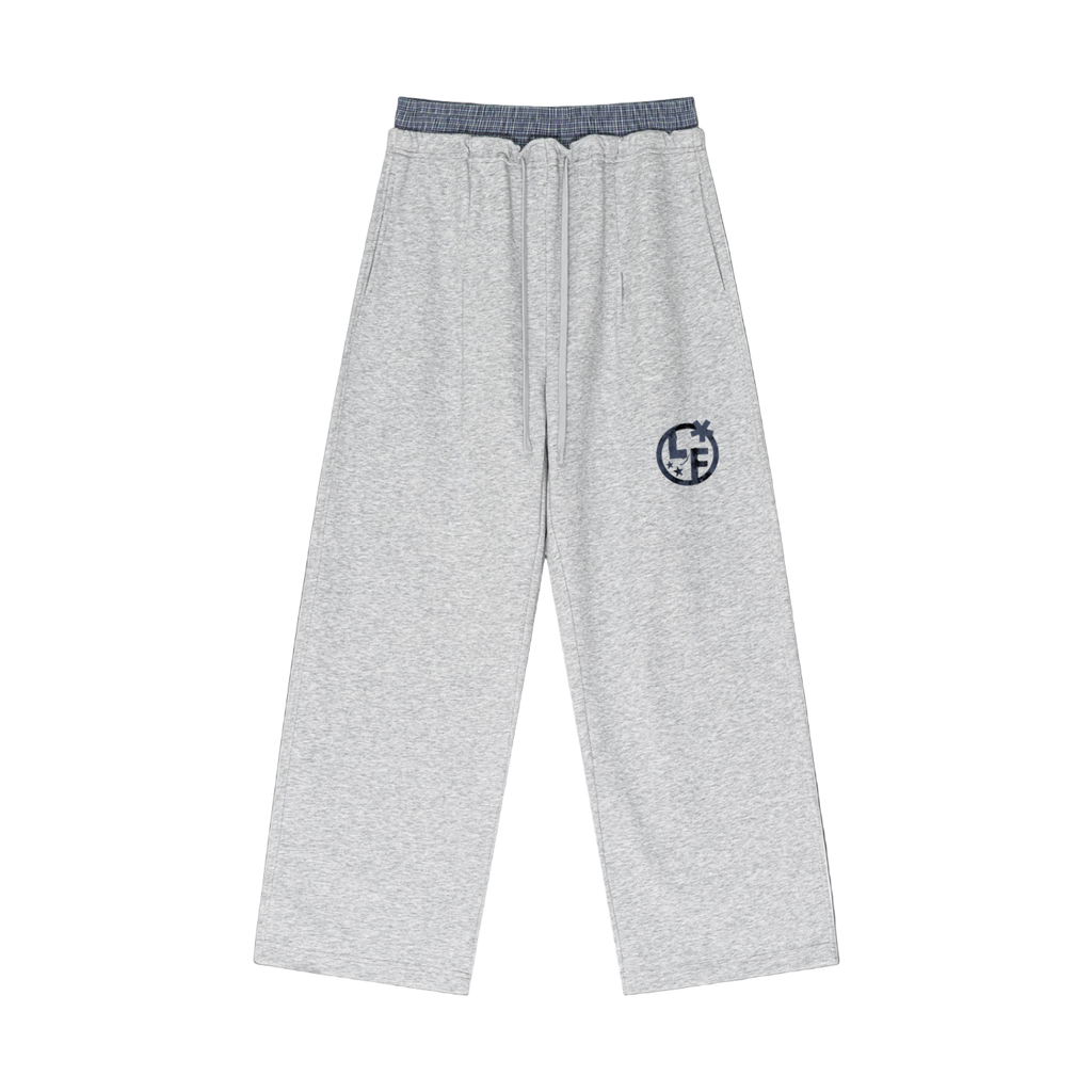 Plaid Waist Sweatpants