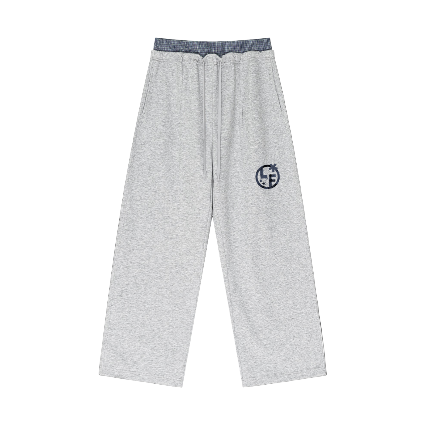 Plaid Waist Sweatpants