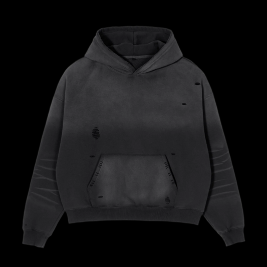 Frayed Sunfade Boxy Hoodie