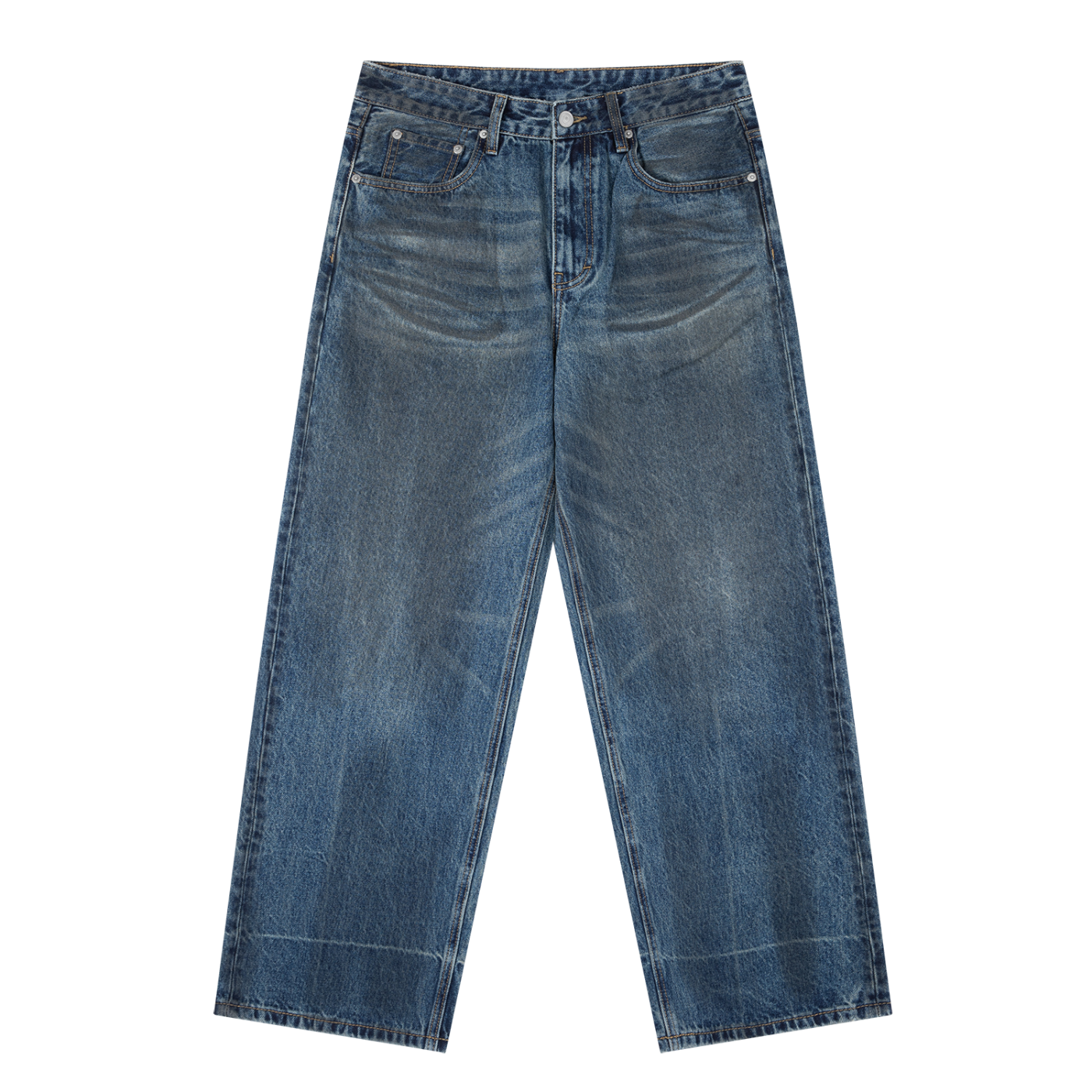 Washed Baggy Denim Jeans