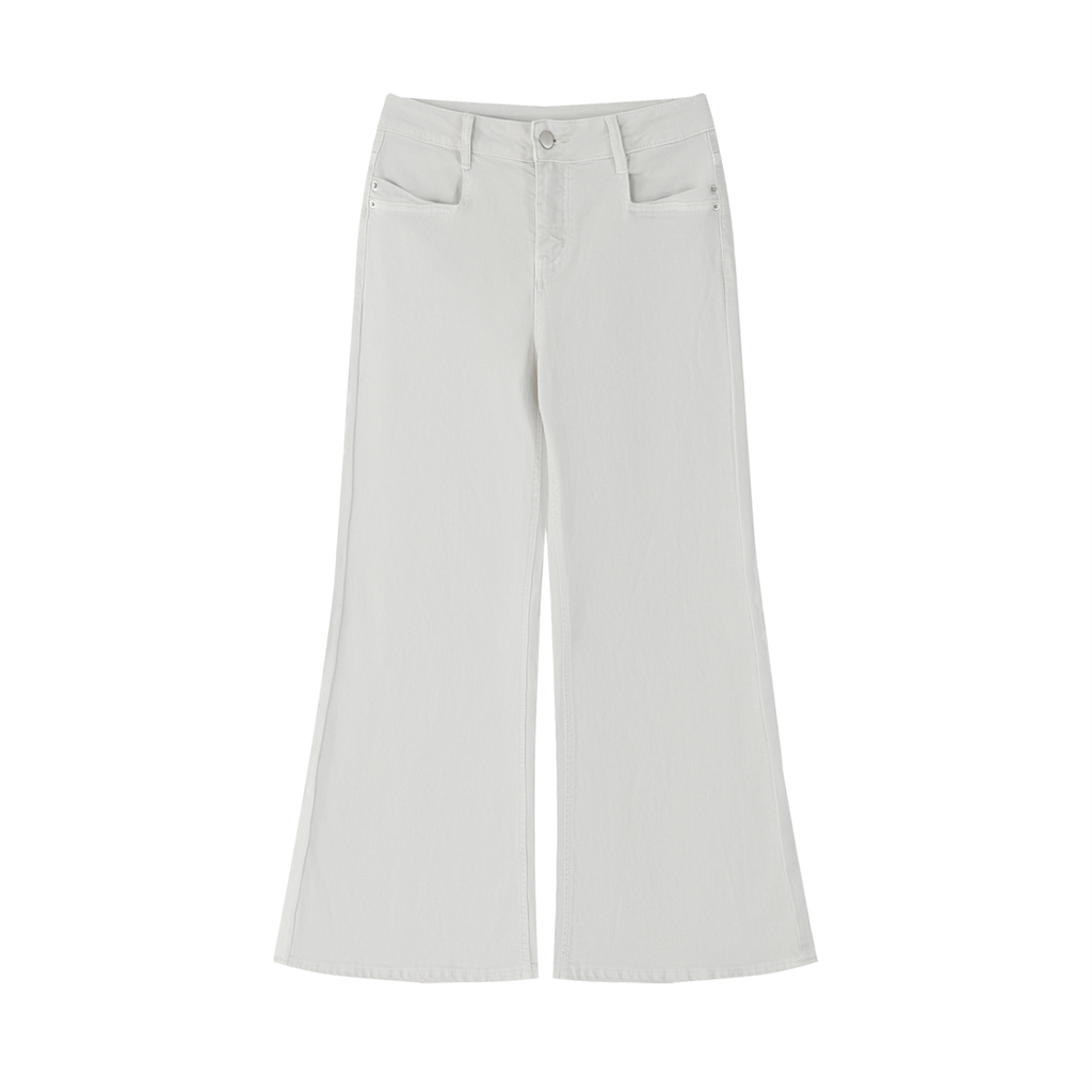 Vintage Wash Flared Jeans