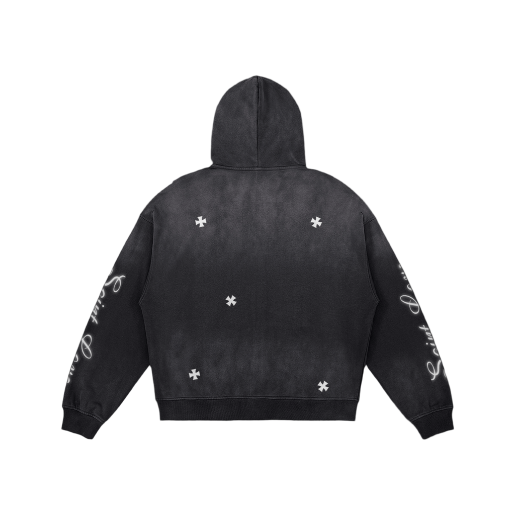 Saint Love Zip Up Hoodie