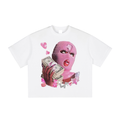 Pink Masked Hearts Tee
