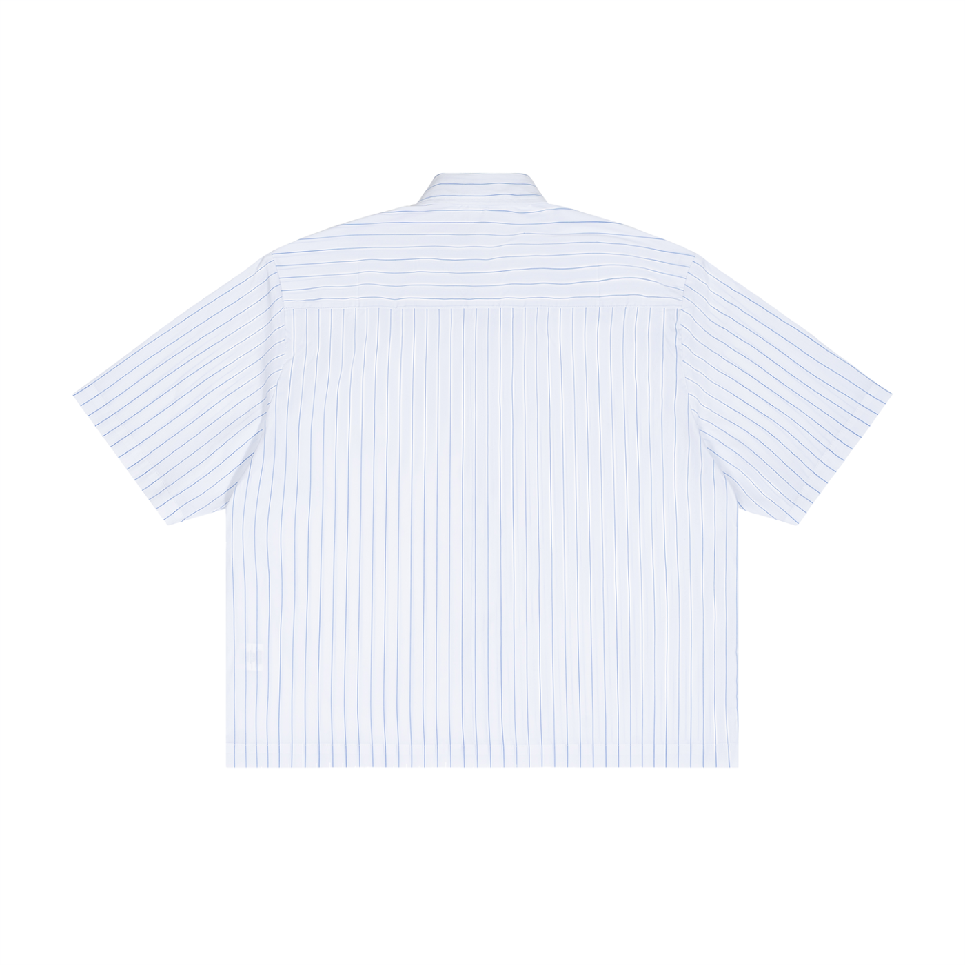 Striped Boxy Button Up Tee