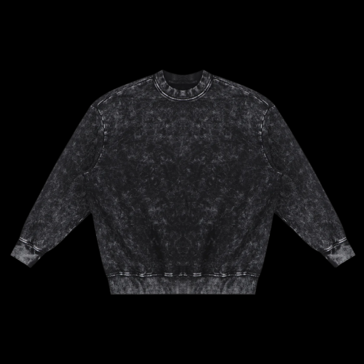 Snow Washed Hand Frayed Sweatshirt