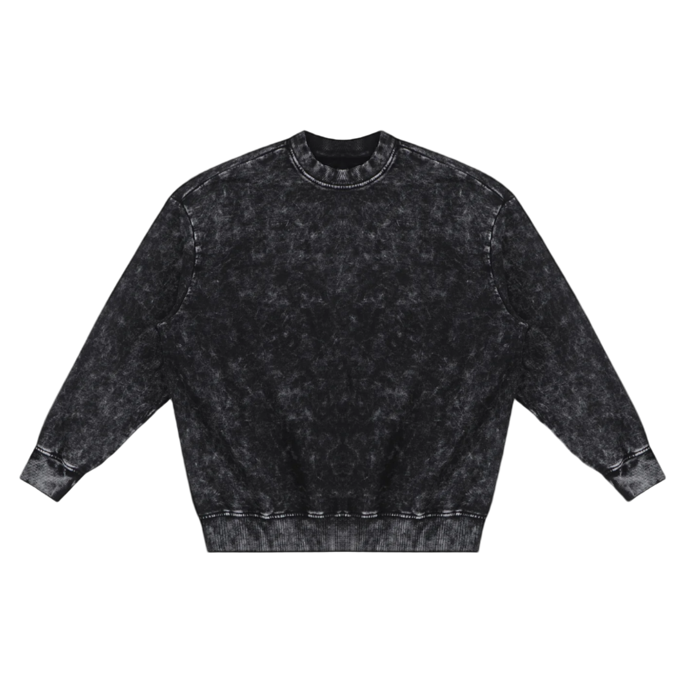 Snow Washed Hand Frayed Sweatshirt