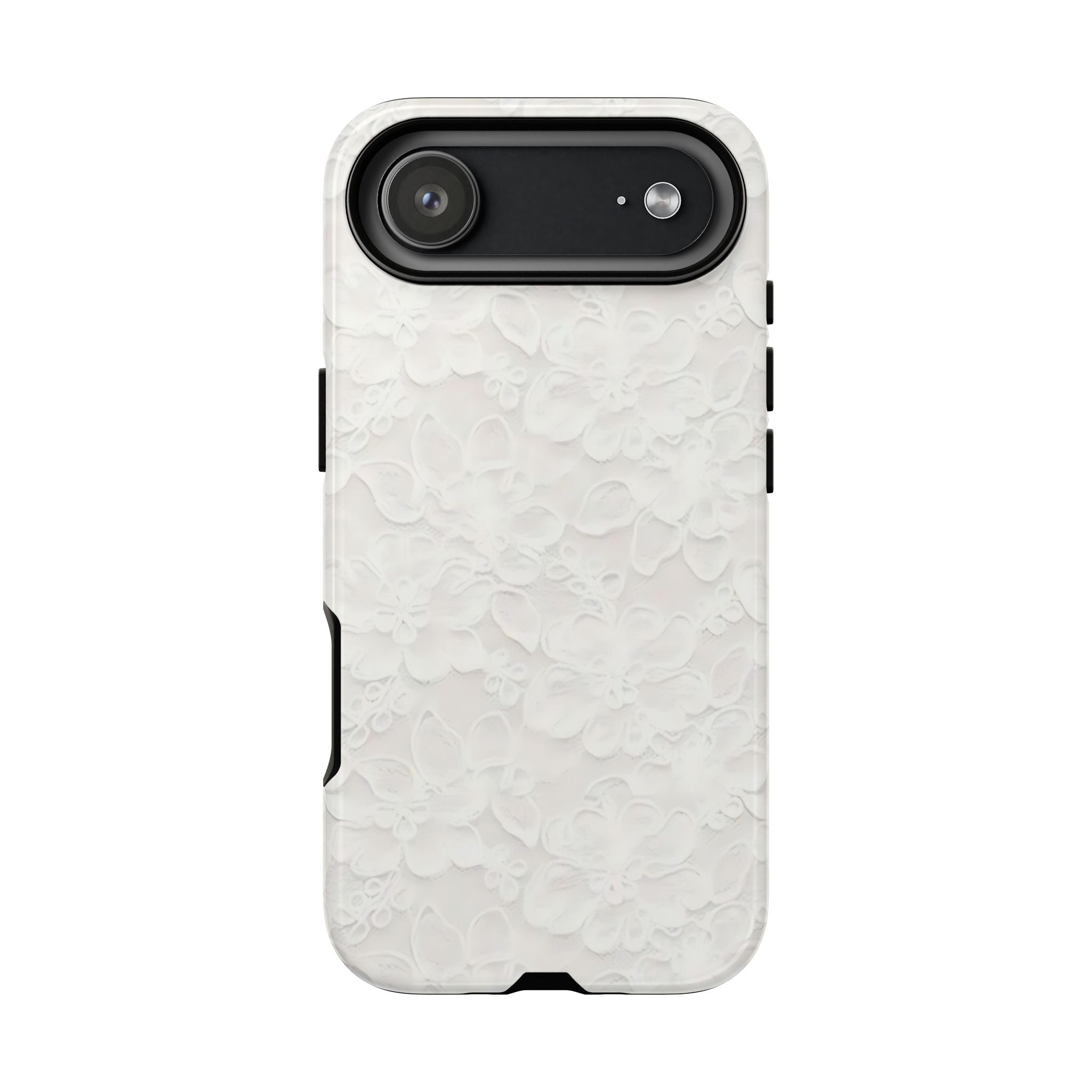 White Lace Pattern Phone Case