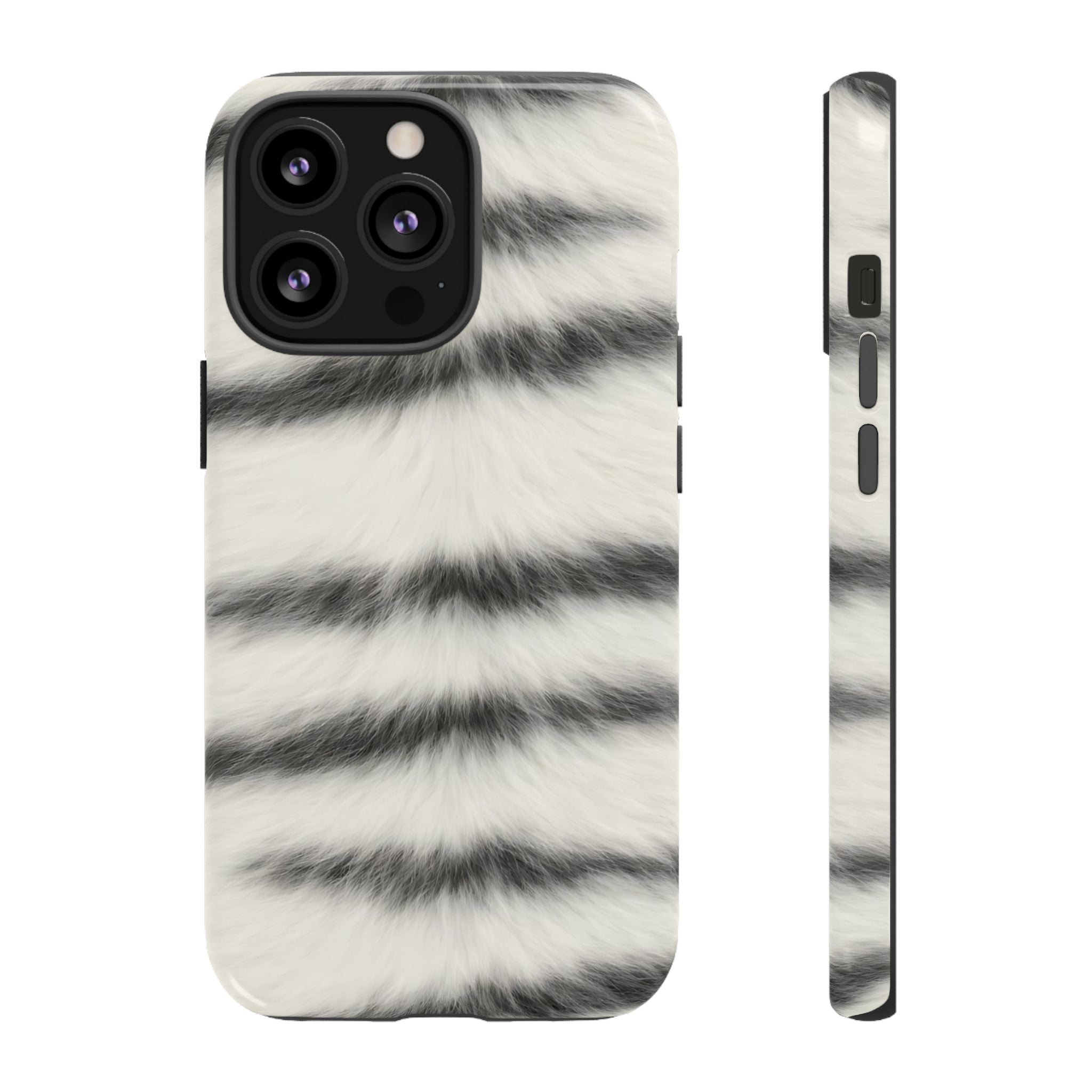 Fur Striped Phone Case