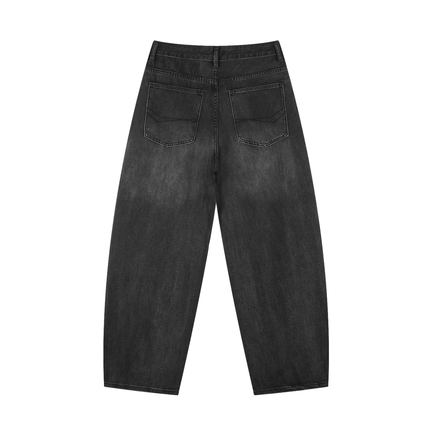 Vintage Wash Barrel Jeans