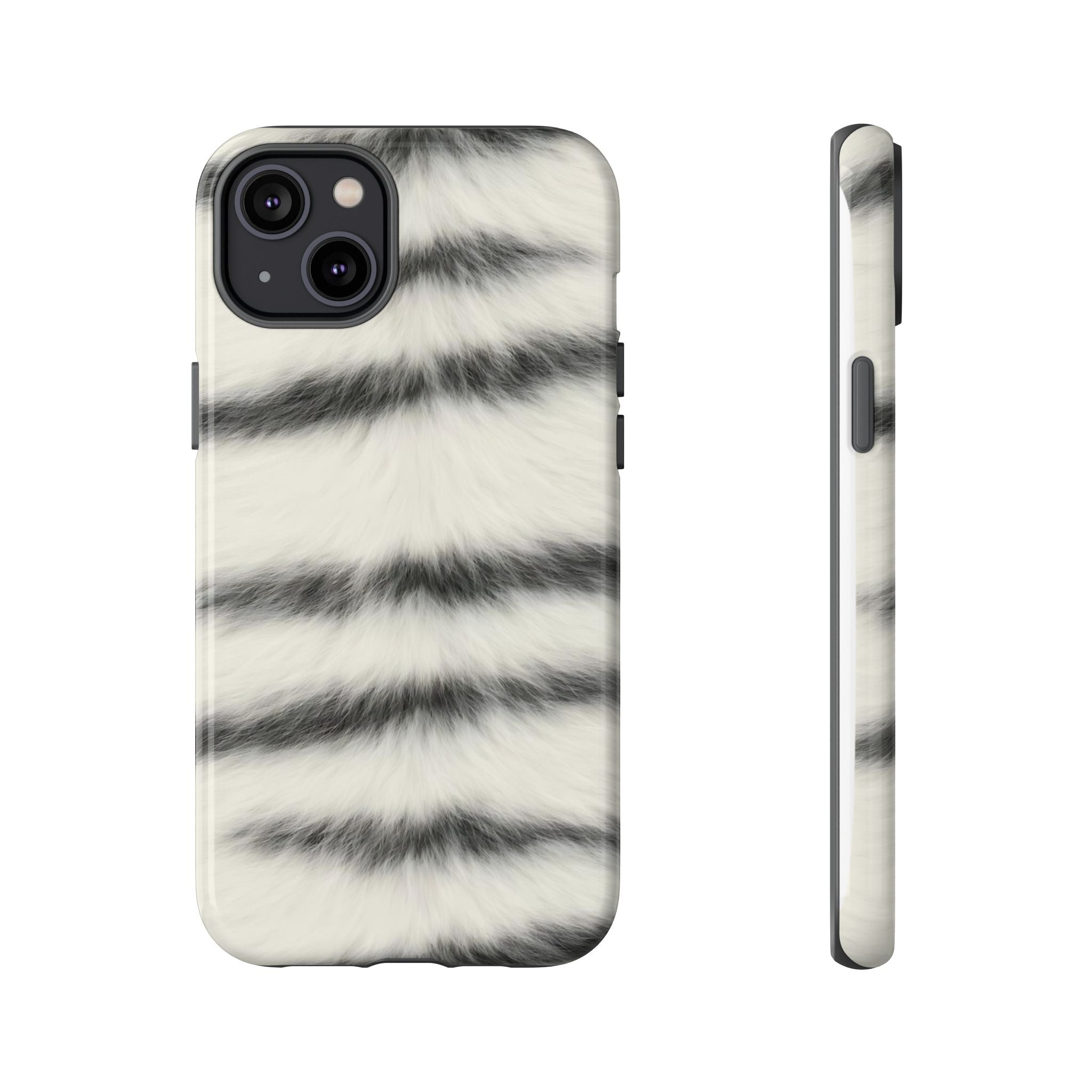 Fur Striped Phone Case