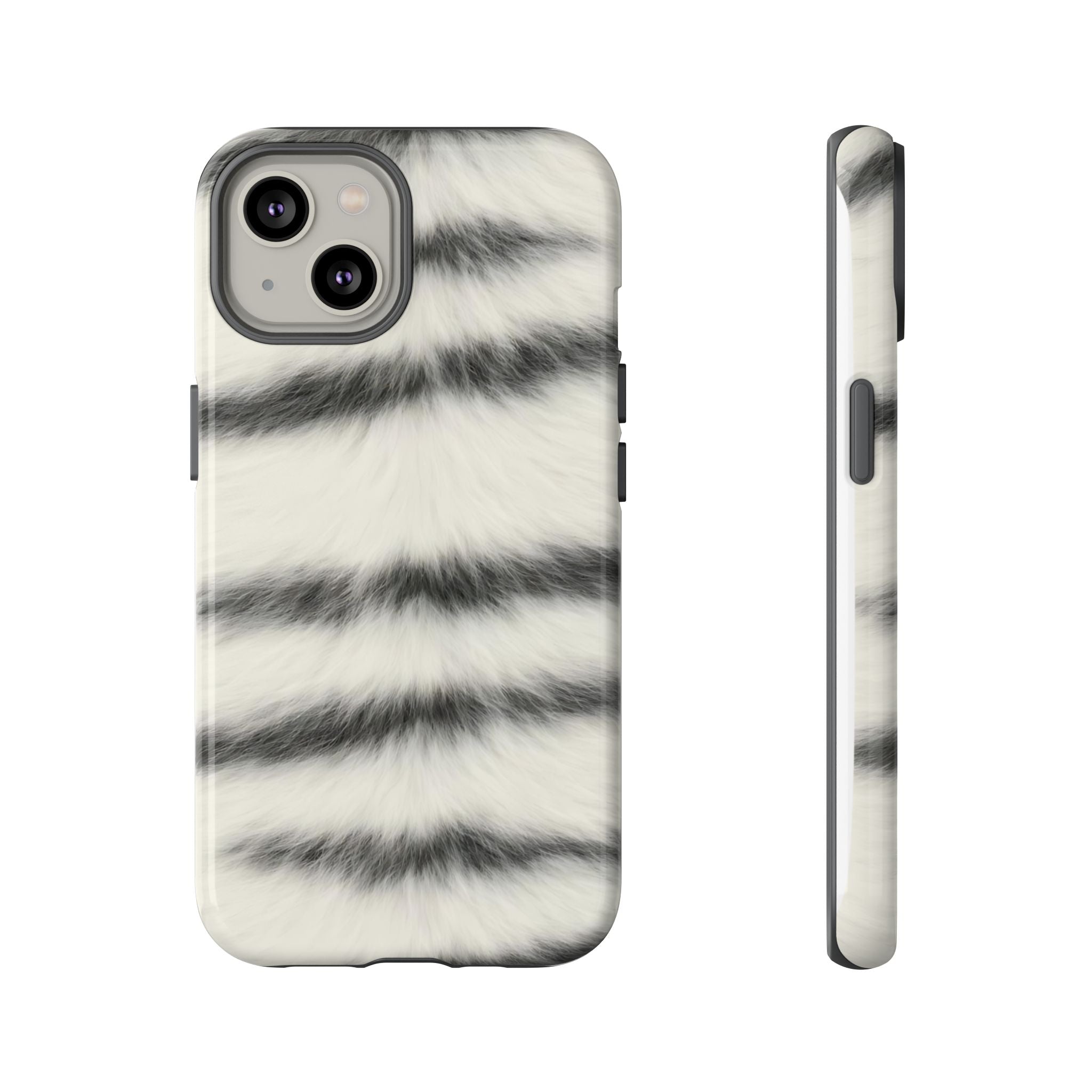 Fur Striped Phone Case