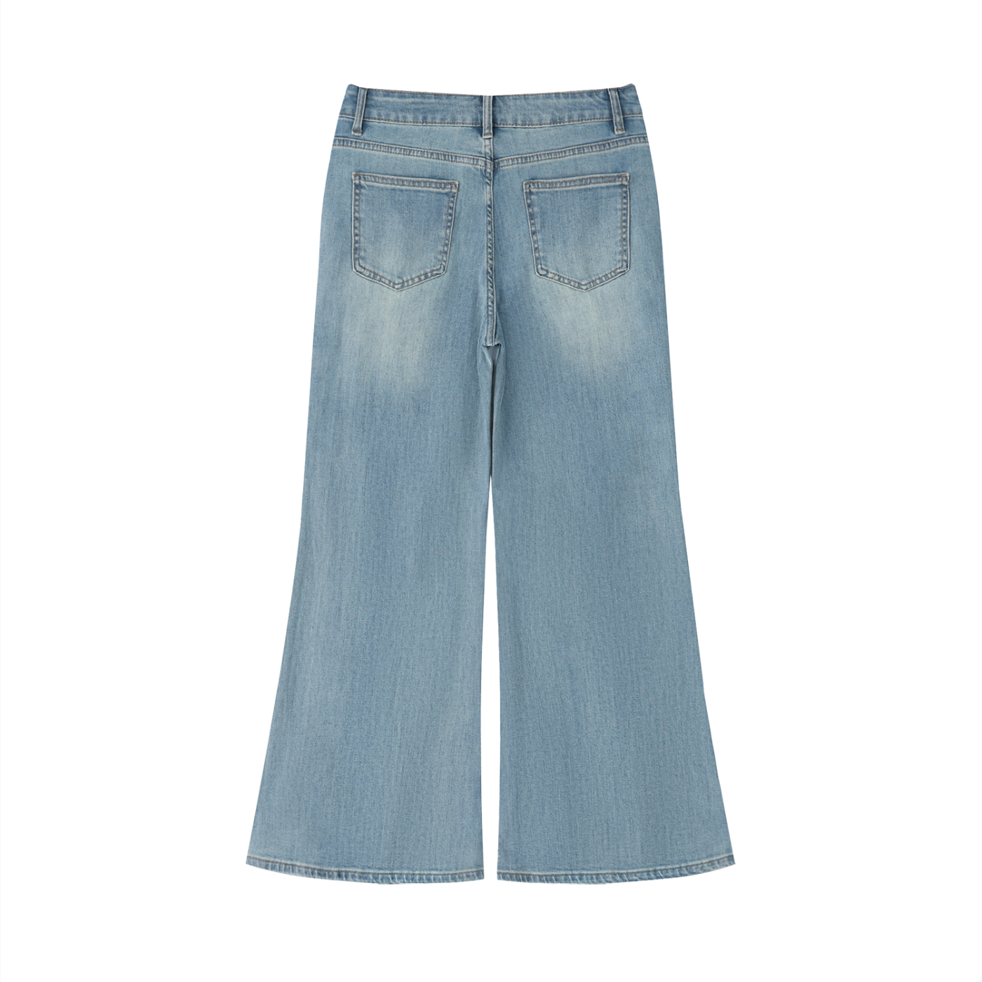 Vintage Wash Flared Jeans