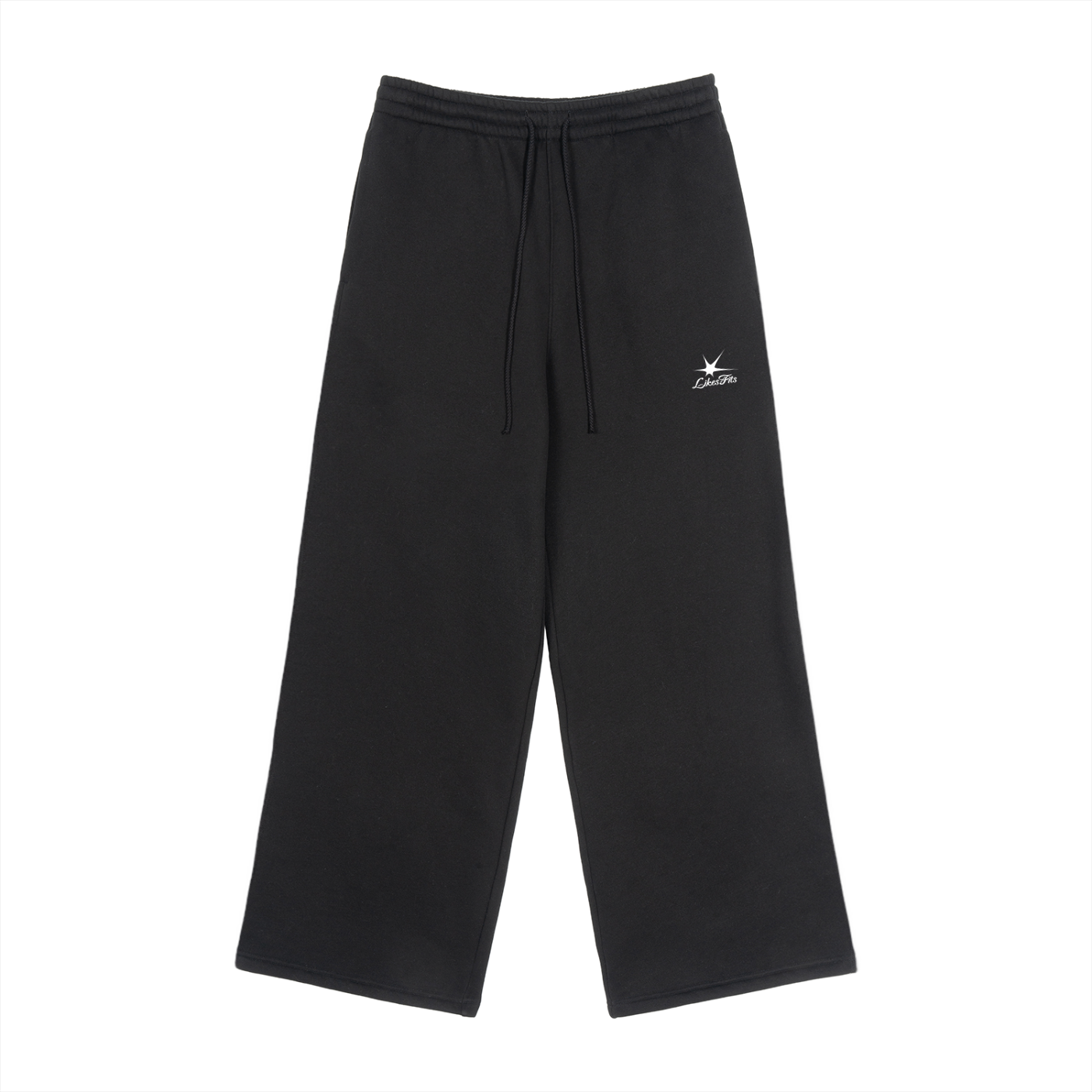 Fleece Drawstring Straight Leg Sweatpants