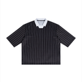 Pinstripe Collared Jersey