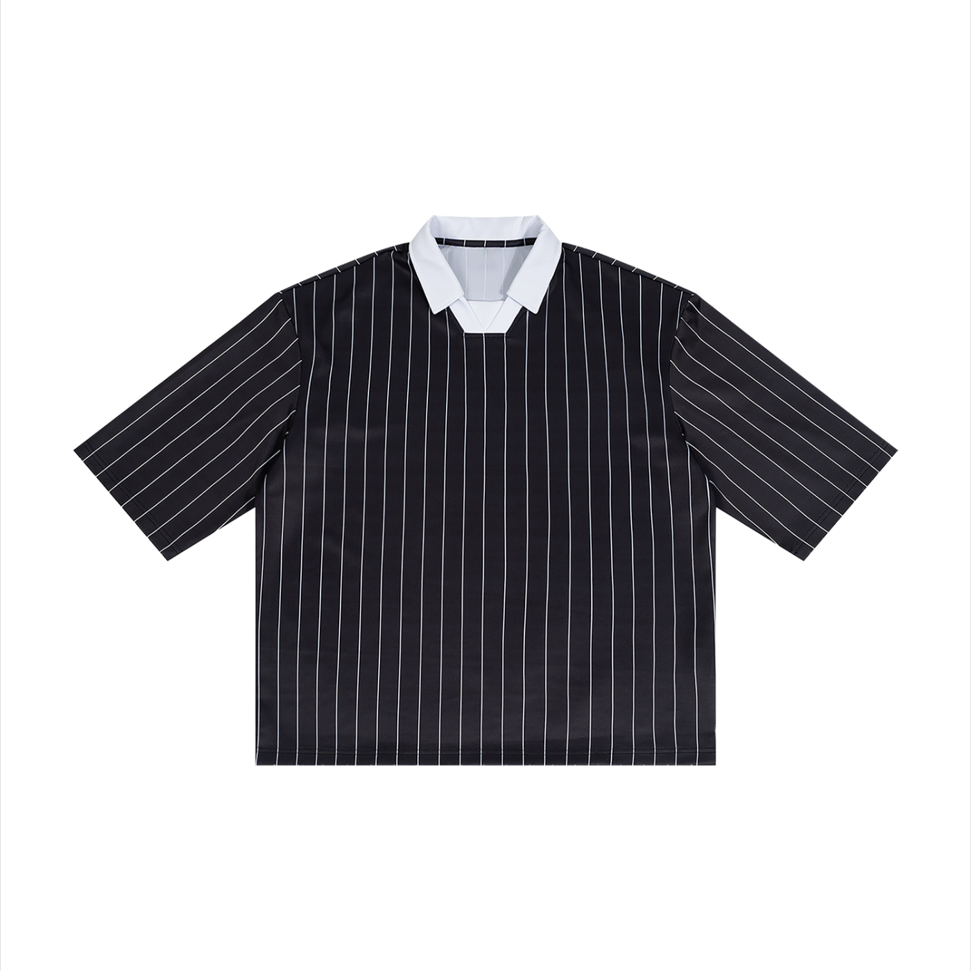 Pinstripe Collared Jersey