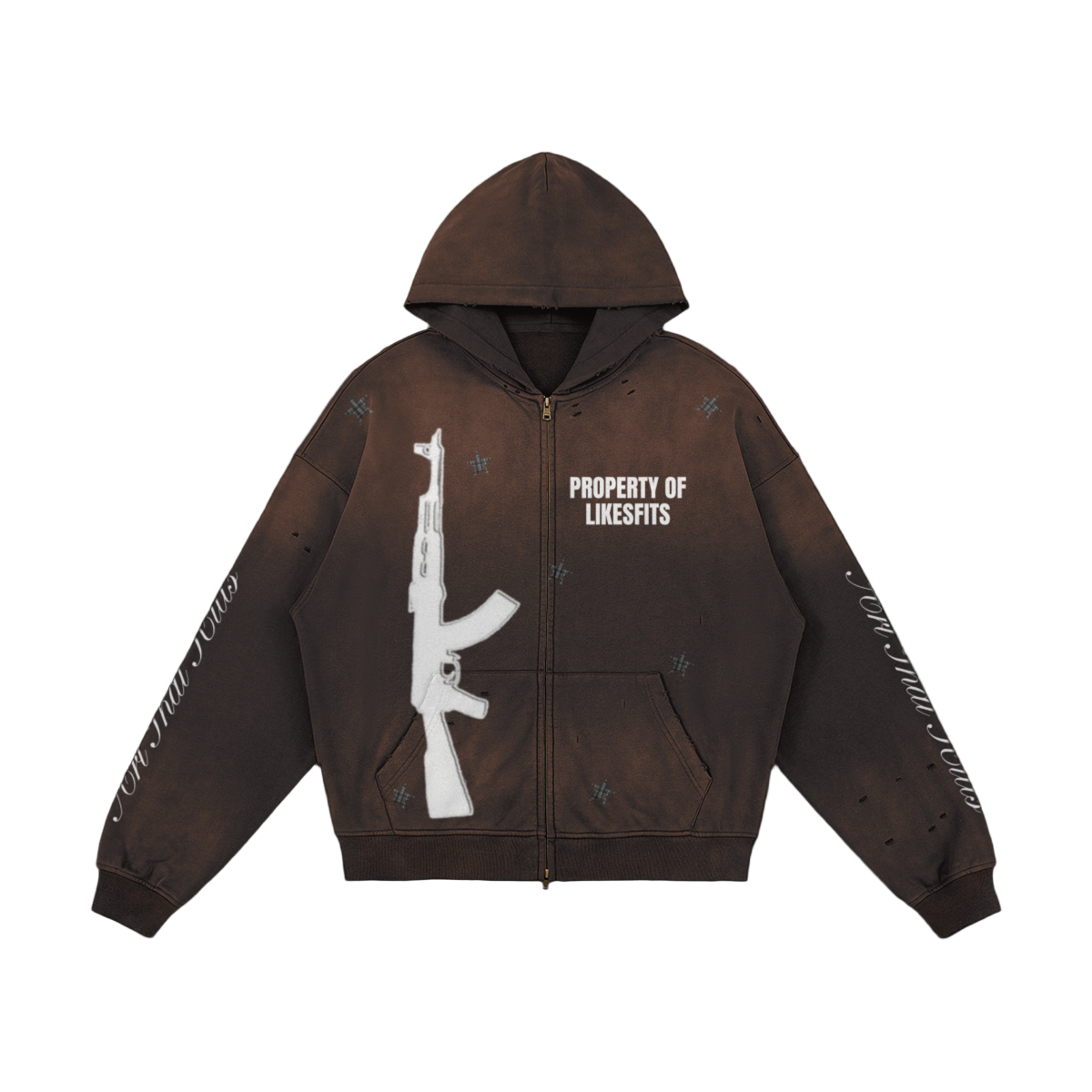 Property Of LikesFits Zip Up Hoodie