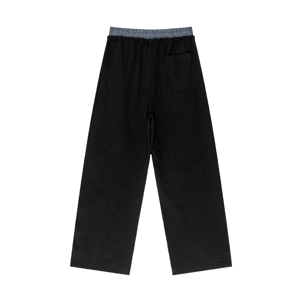 Plaid Waist Sweatpants