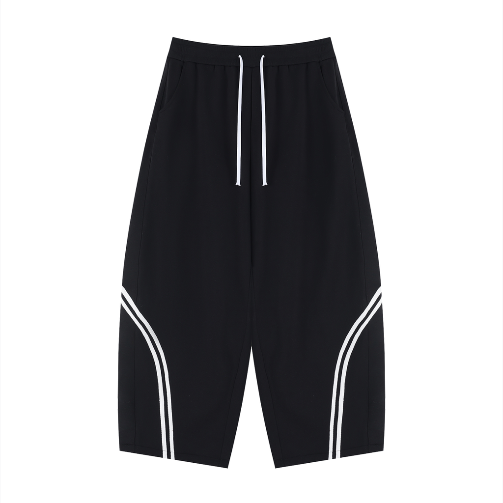 Wide Leg Striped Sweatpants