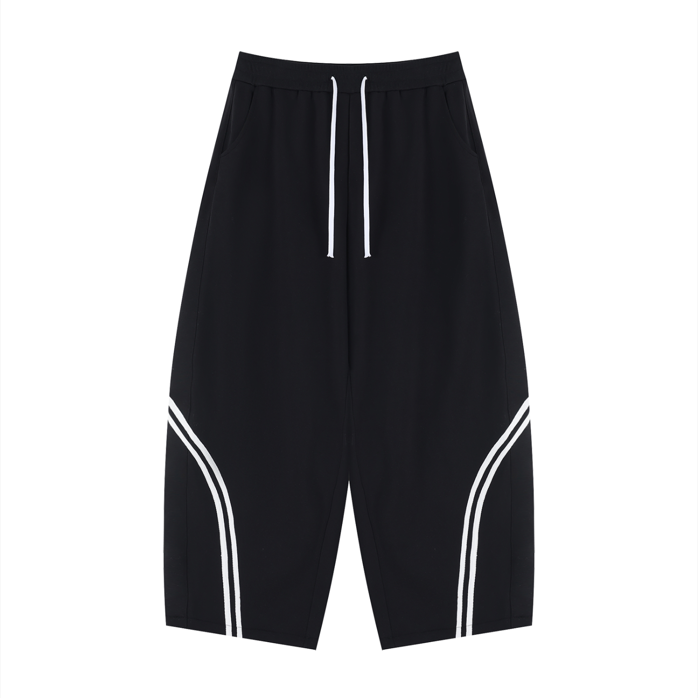 Wide Leg Striped Sweatpants