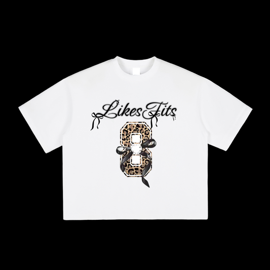 Leopard 8 & Black Bows Tee