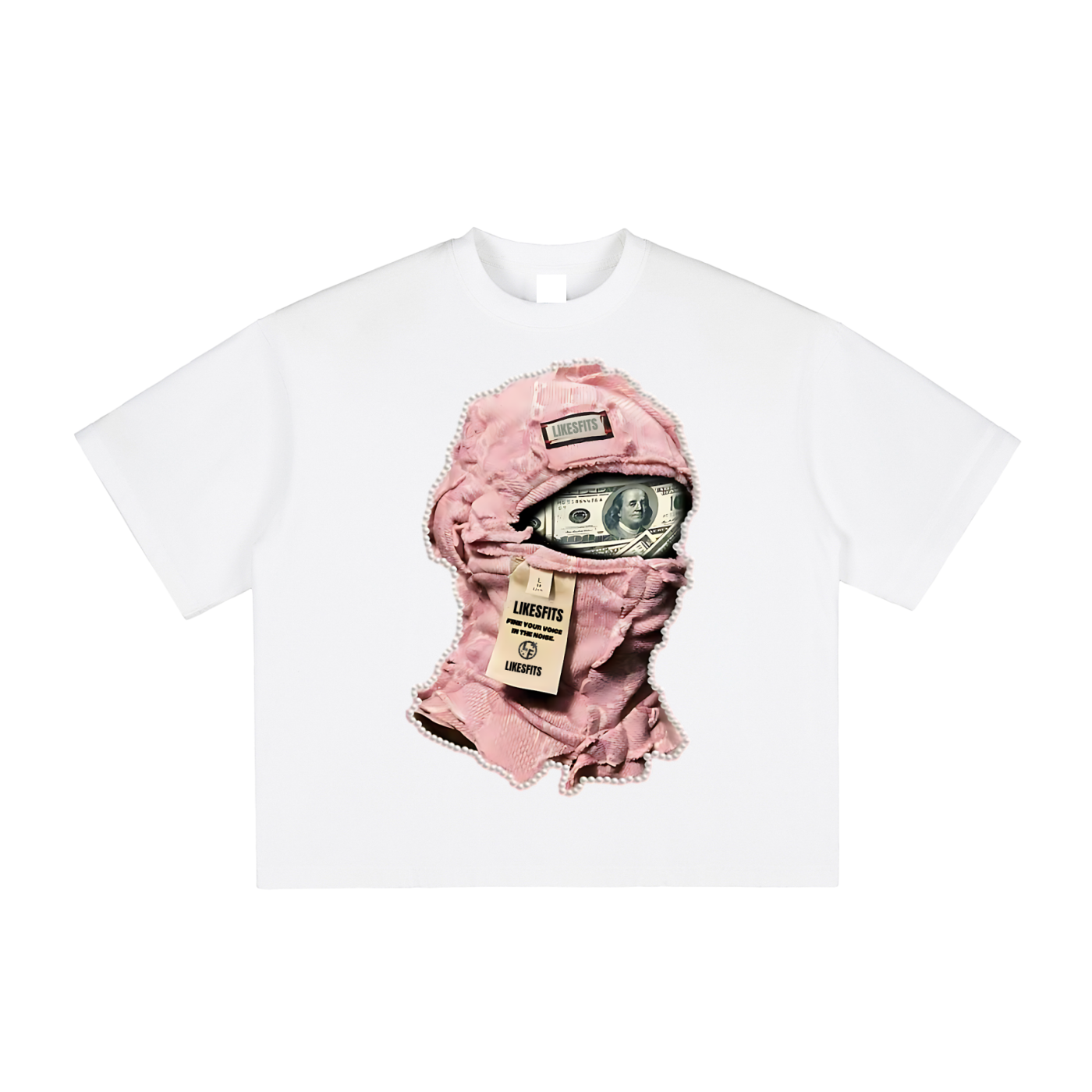 Pink Masked Money Tee
