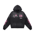 Pink 24 Zip Up Hoodie