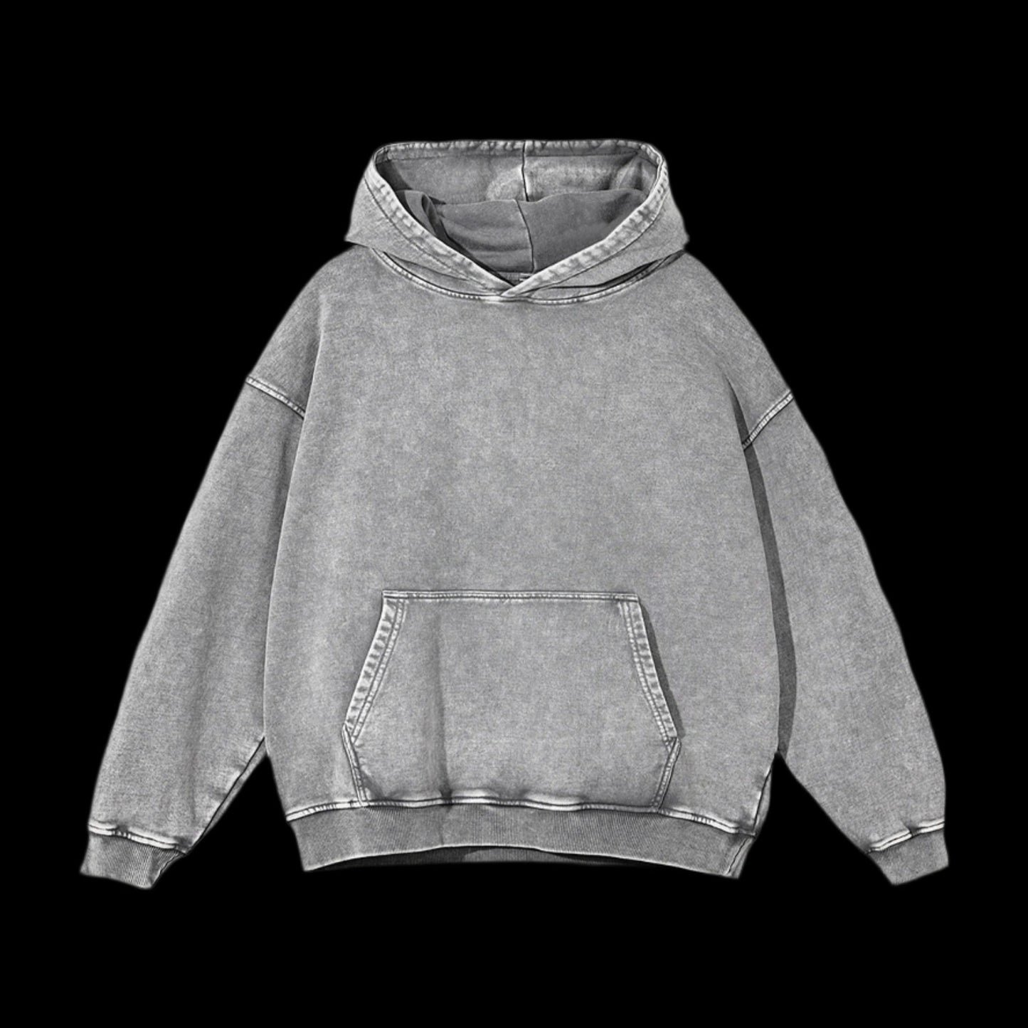 Acid Wash Oversized Hoodie