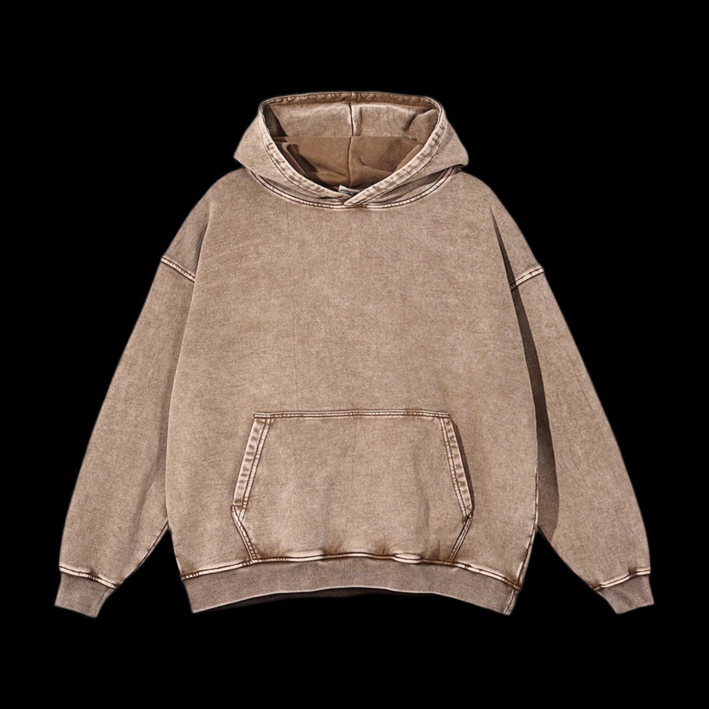 Acid Wash Oversized Hoodie