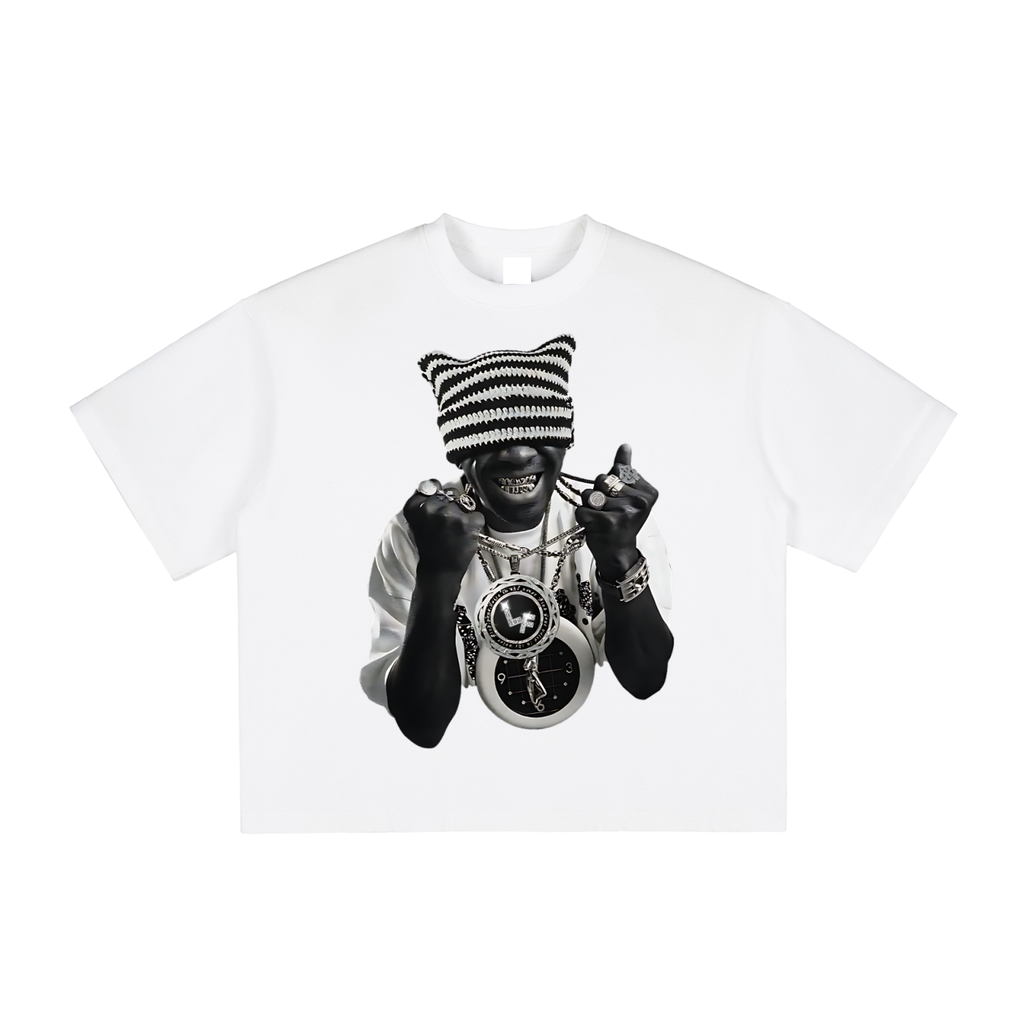 Striped Kitty Hat Tee
