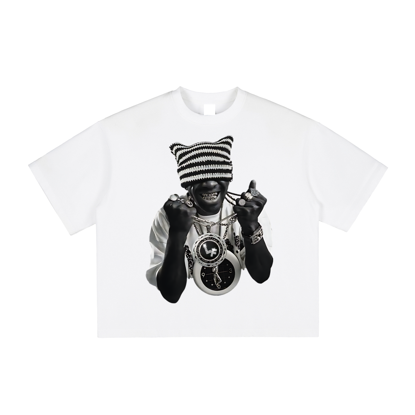Striped Kitty Hat Tee