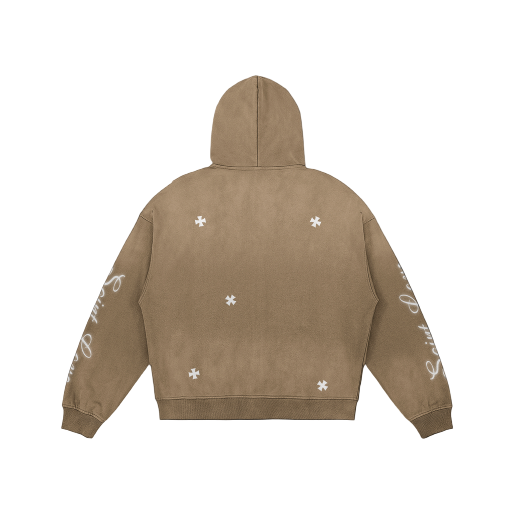 Saint Love Zip Up Hoodie