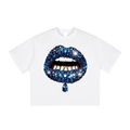 Blue Diamonds Lip Tee