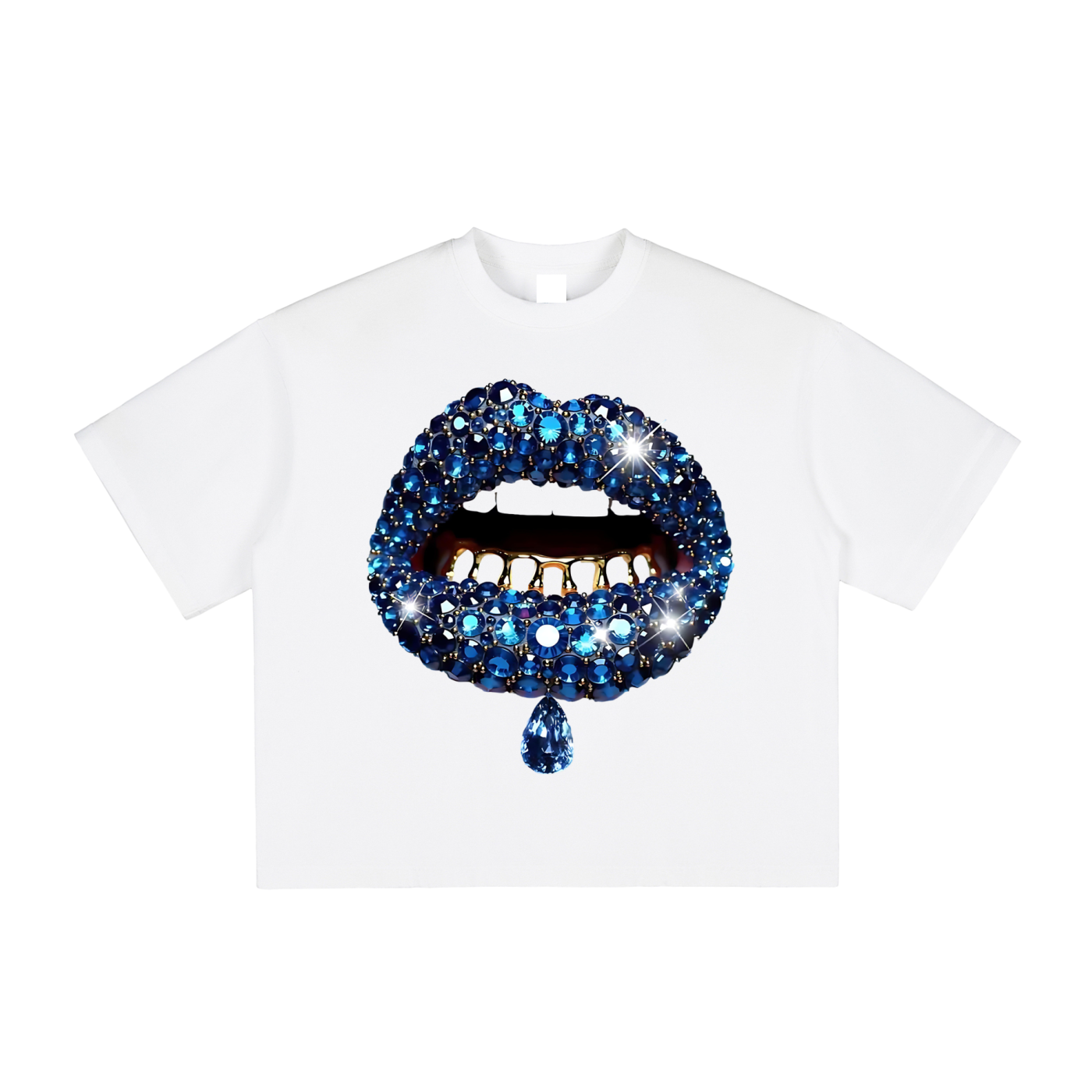 Blue Diamonds Lip Tee