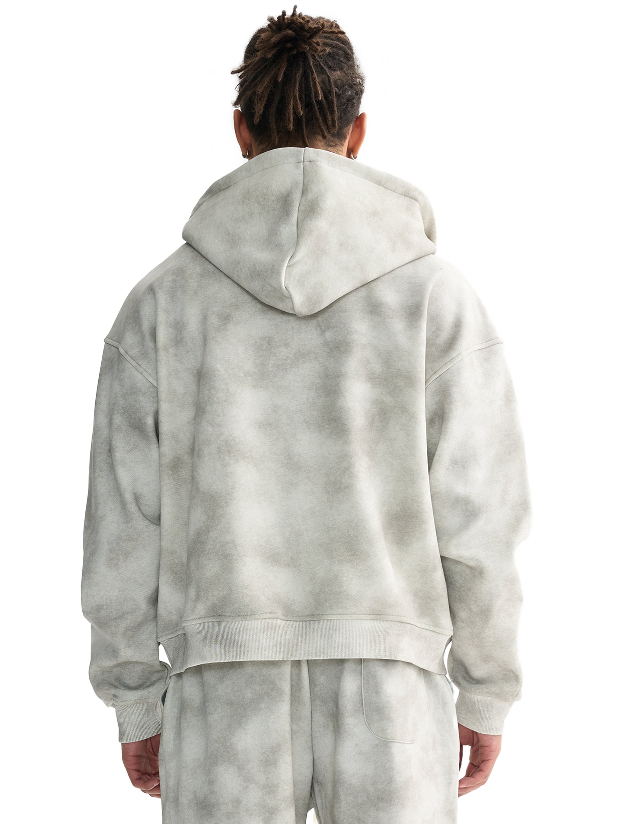 Dirty Washed Zip Up Hoodie