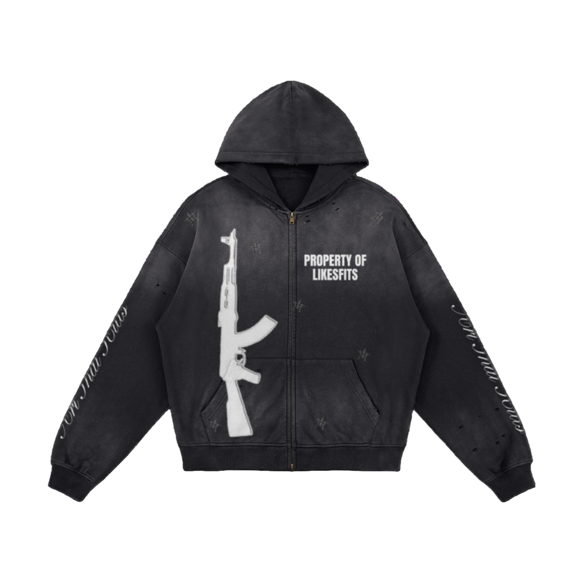 Property Of LikesFits Zip Up Hoodie