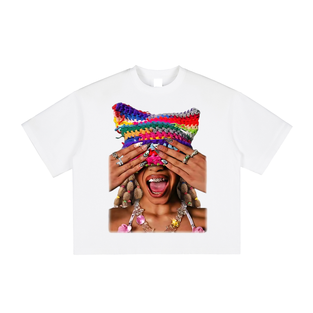 Colorful Kitty Hat Tee