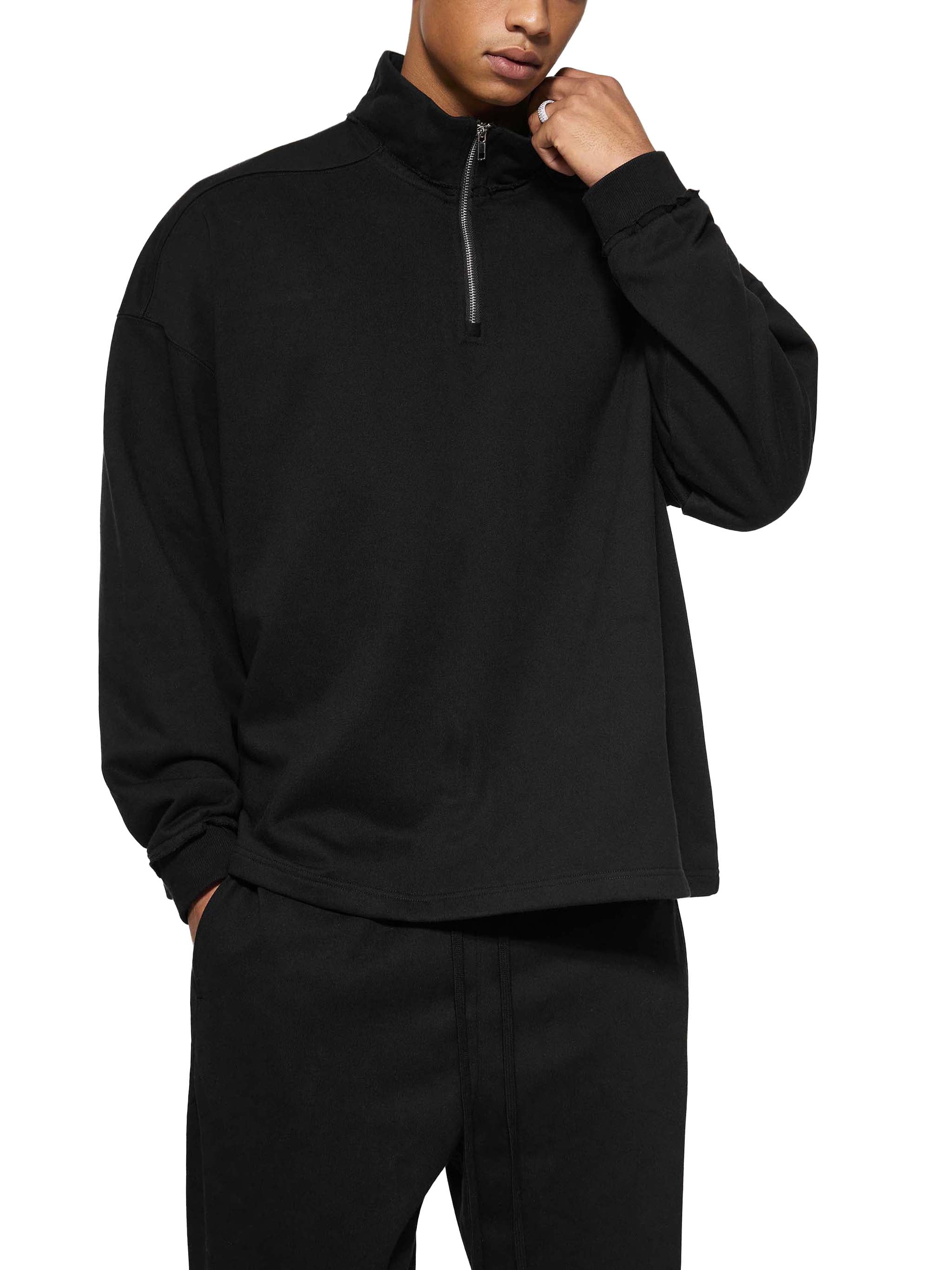 Half Zip Fleece Sweatshirt