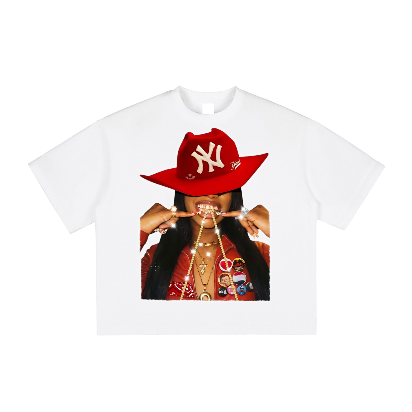 Red Cowboy NY Hat Tee
