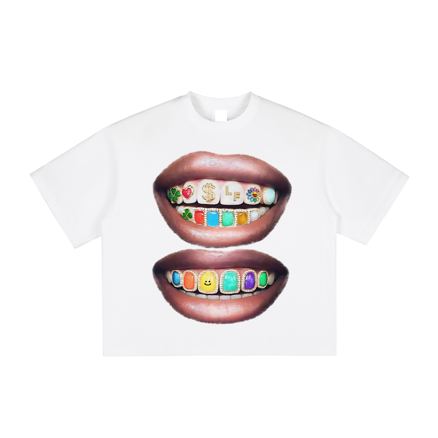 Double Colorful Grillz Tee