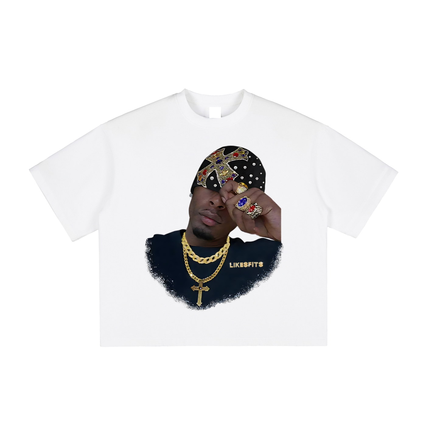 Gold Chains Print Tee