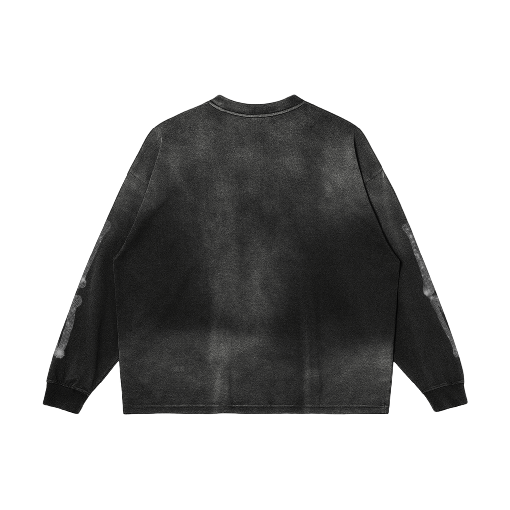 Money World Skull Print Sweatshirt
