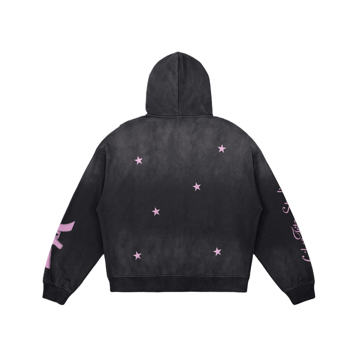 Pink Sleeve Gun Zip Up Hoodie